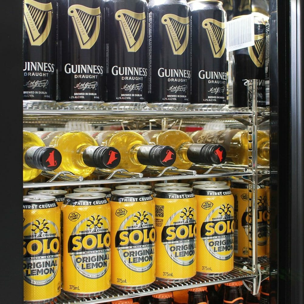 Rhino - SG3H-B - Black 3 Door Bar Fridge, Black - Image 4