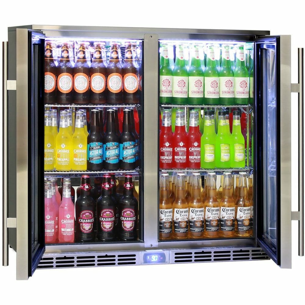 Rhino - GSP2H-840-SS - Stainless Steel Glass Door Bar Fridge - 840mm High - Image 3