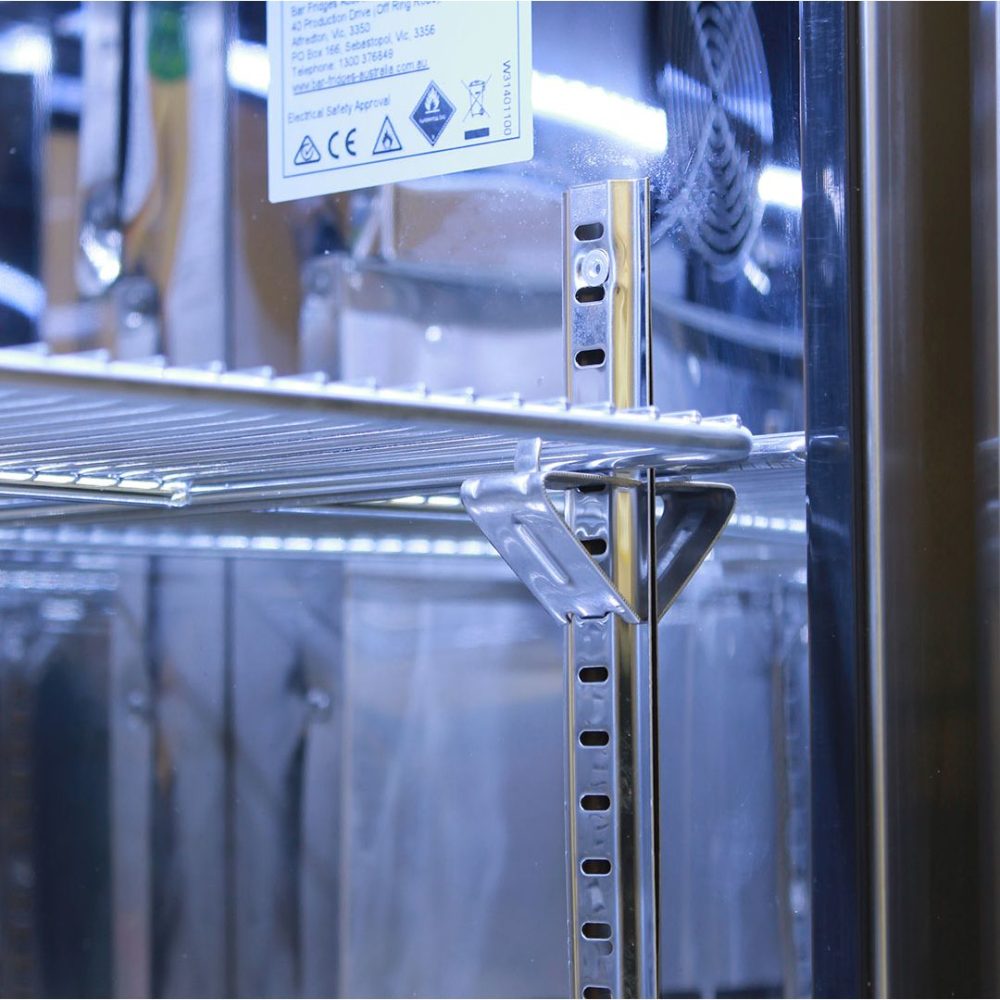 Rhino - GSP2H-840-SS - Stainless Steel Glass Door Bar Fridge - 840mm High - Image 5
