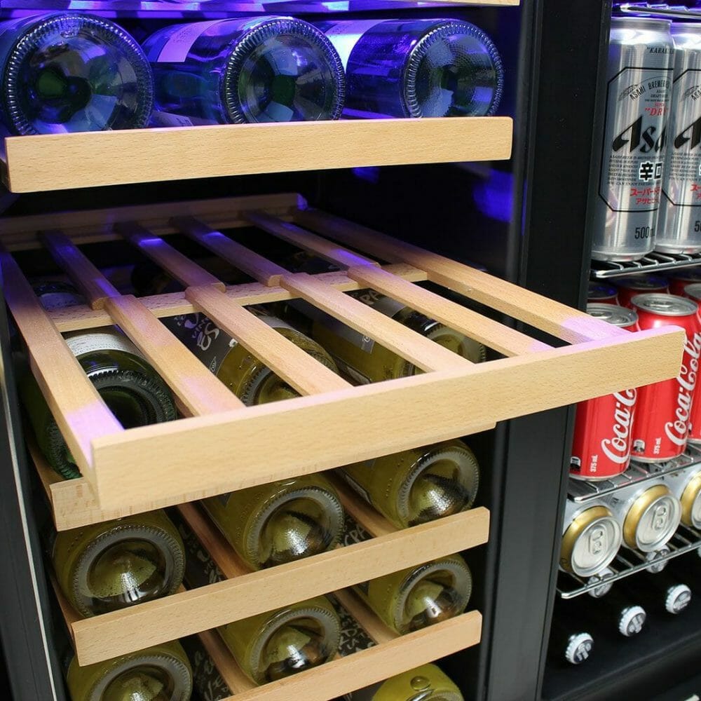 Schmick - JC165B - Black Triple Glazed Dual Zone Beer & Wine Fridge - Image 3