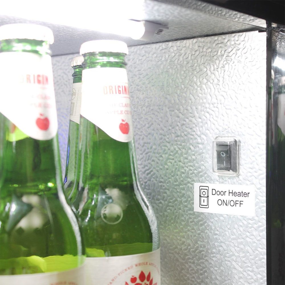 Schmick - SK190-SS - Stainless Steel Heated Glass and Triple Glazing Bar Fridge - Image 6