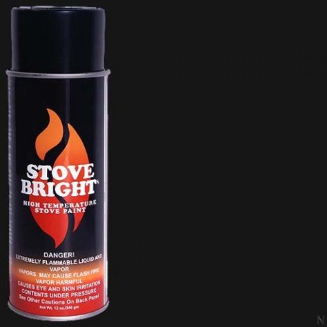 Stove Bright Paint Aerosol - Satin Black