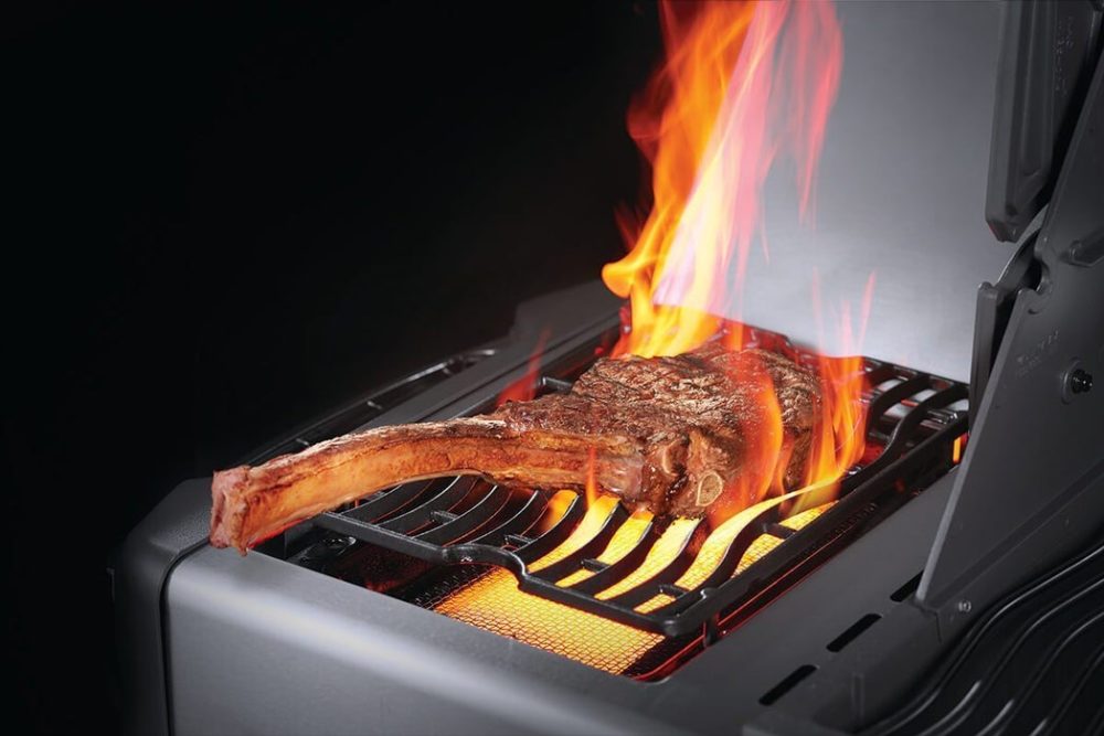 Napoleon Rogue XT 525 Black- IR Side Burner, SS Grills, Multifunctional Warming Rack- LPG - Image 9