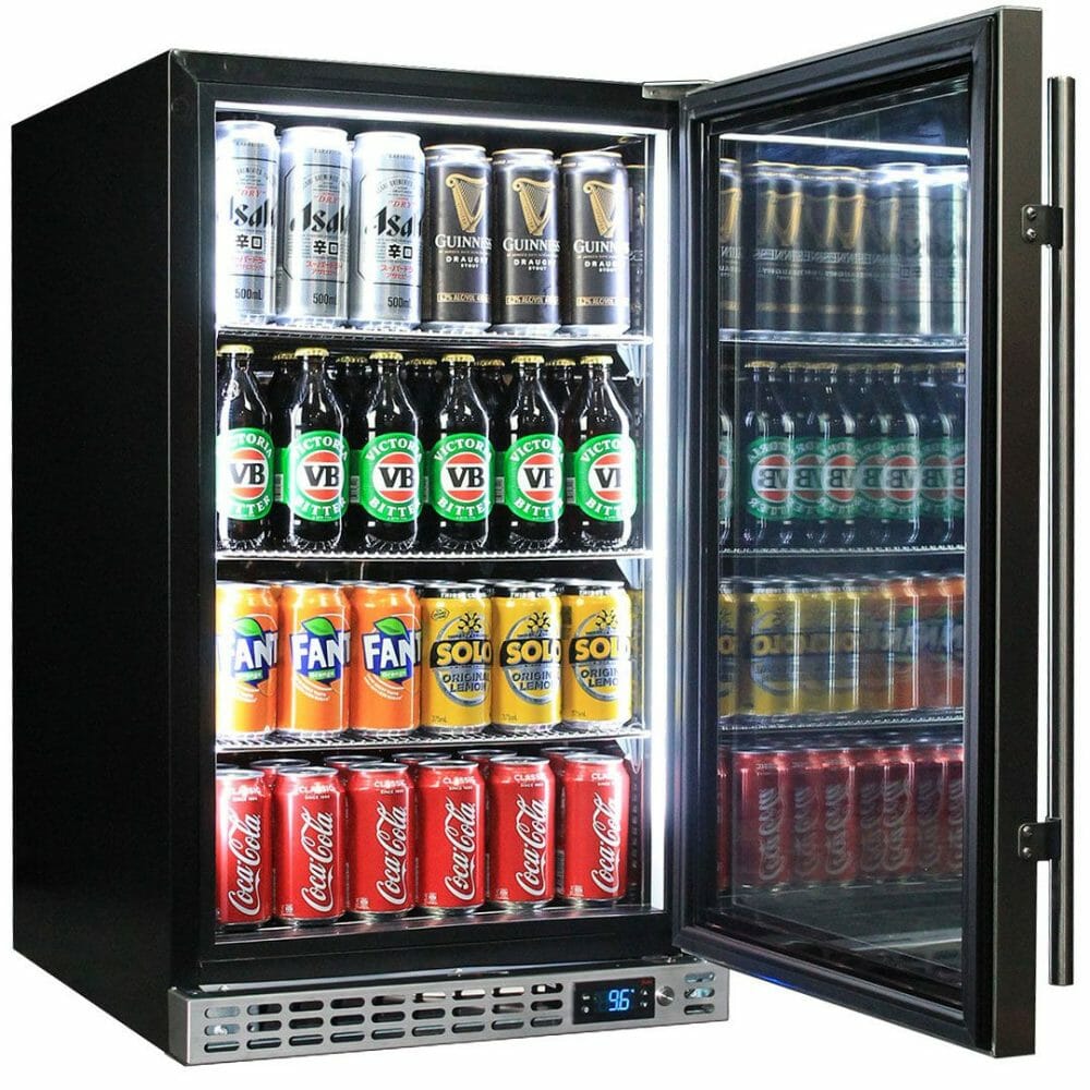 Schmick - SK126L-HD - Stainless Steel Heated Glass Door Bar Fridge - Left Hinged - Image 2