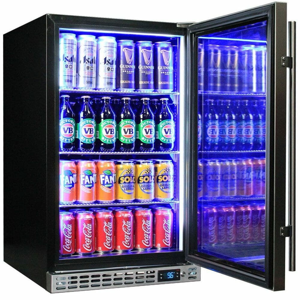 Schmick - SK126L-HD - Stainless Steel Heated Glass Door Bar Fridge - Left Hinged - Image 3