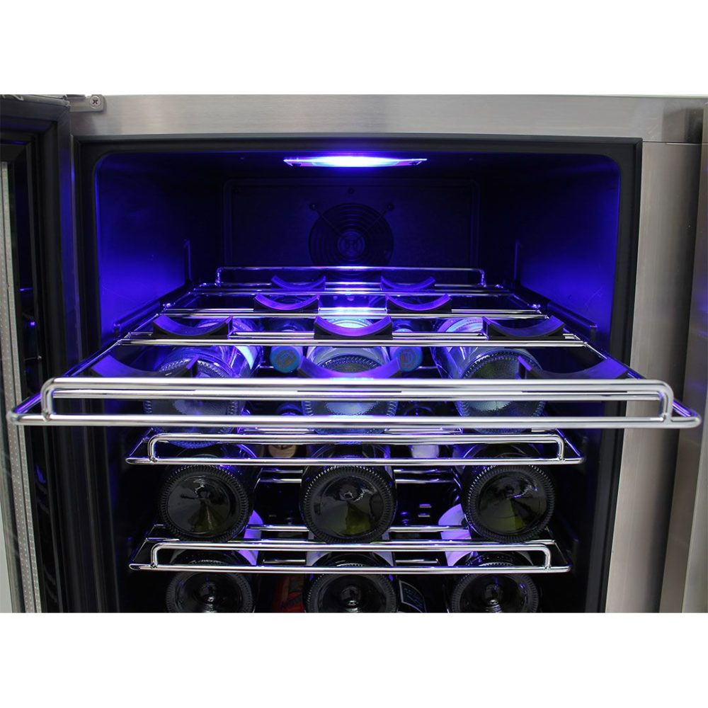 Schmick - JC190-SS - Stainless Steel Solid Door Twin Zone Beer and Wine - Image 4