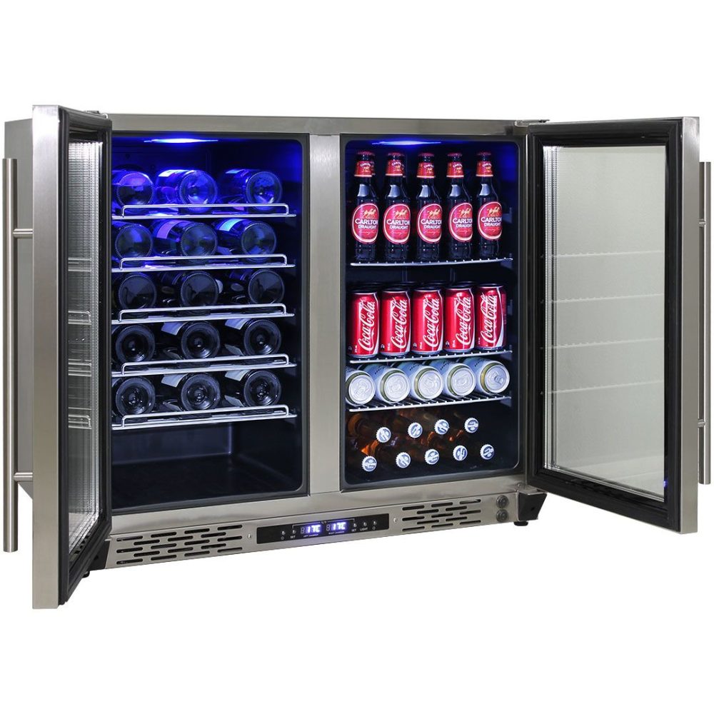 Schmick - JC190-SS - Stainless Steel Solid Door Twin Zone Beer and Wine - Image 2