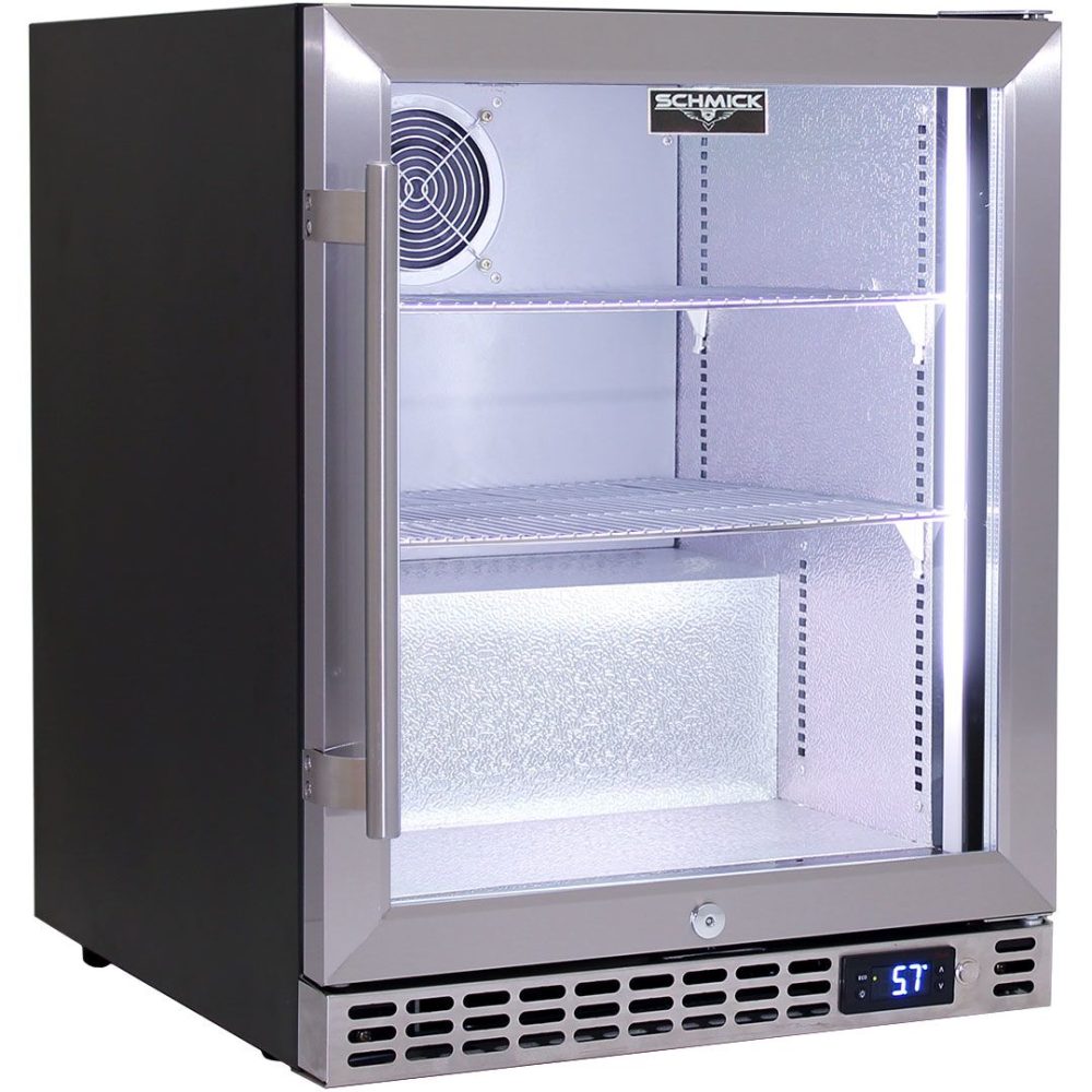 Schmick - SK86L-HD - Stainless Steel Heated Glass Door Bar Fridge - Left Hinged - Image 4