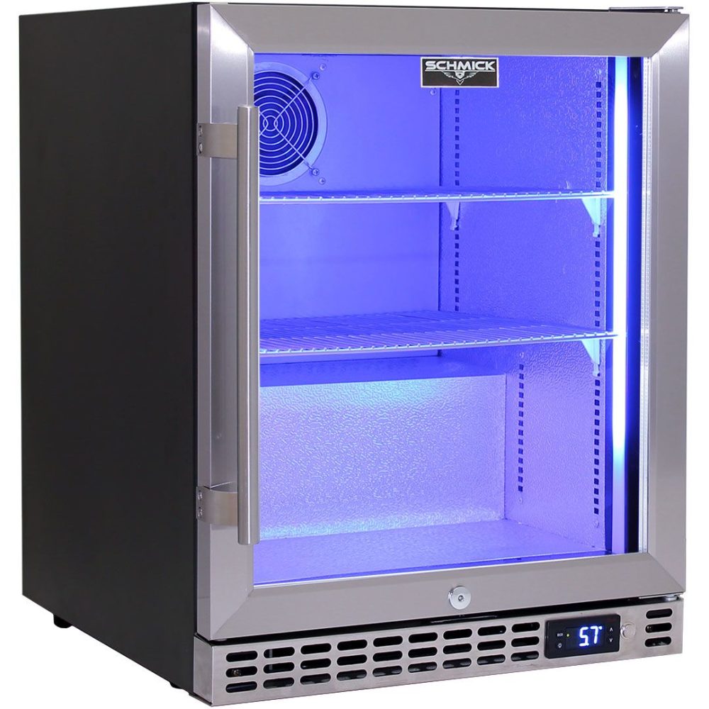 Schmick - SK86L-HD - Stainless Steel Heated Glass Door Bar Fridge - Left Hinged - Image 3