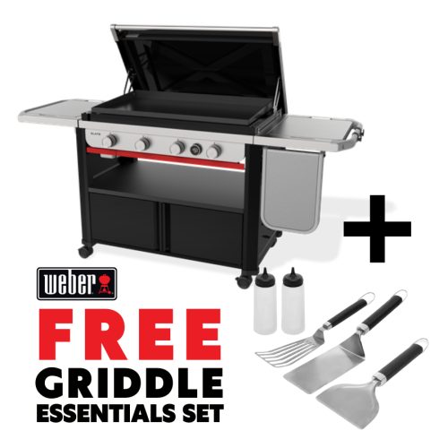 Weber Slate 36inch Premium Griddle - Free Griddle Essentials Accessory Kit