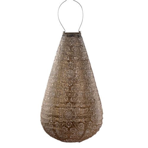 Lumiz Outdoor Solar Lantern Drop 28cm - Gold