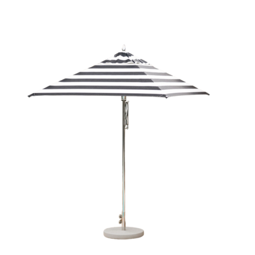 Instant Shade Umbrellas Greenwich 3.2m Octagonal - Black/White Stripe - 38mm